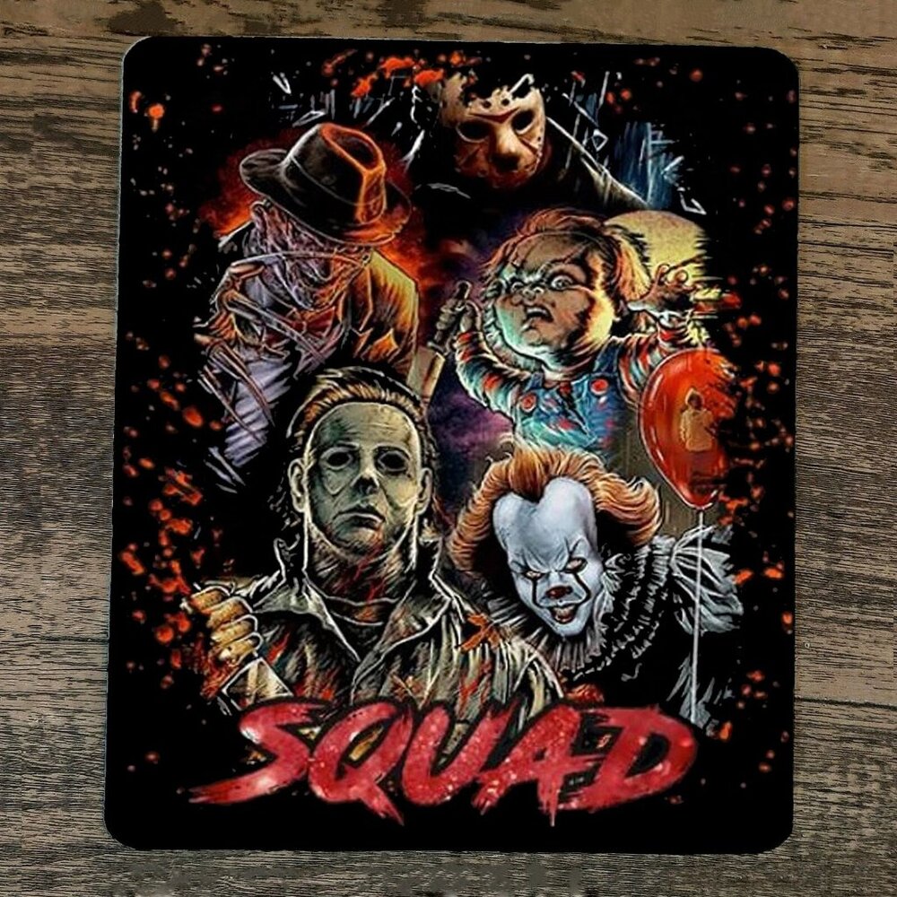 Mouse‎ Pad Killer Horror Halloween Squad